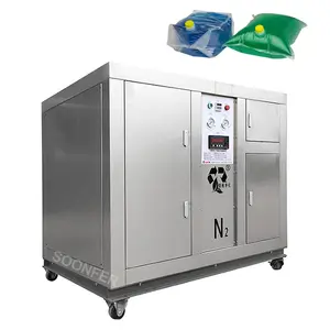 Otomatik 3 in 1 vakum küçük sıvı gıda paketleme azot makinesi fiyat