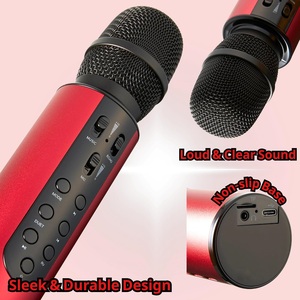 Microphone sans fil pour karaoké, son clair, réduction du bruit, microphone à condensateur, enregistrement en studio, fonction téléphone - Product Image 4