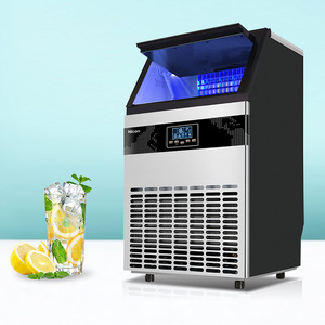 Hicon Commercial Ice Maker 80kg Ice Cube Storage For Beverage Shops And Kitchens - Product Image 1