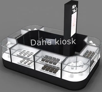 Koop Sieradenkiosk Voor Winkelcentrum Ketting Diamanten Glas Display Sieraden Showcase Luxe Sieraden Kiosken Voor Winkelcentrum