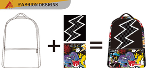 Zaini Scolastici per Bambini con Logo Personalizzato, Borse Impermeabili in Poliestere con Stampe Cartoon per Studenti - Product Image 2