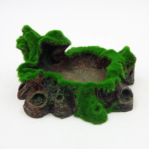 Vente en gros de récipient pour reptiles bol en résine pour reptiles plate-forme de réservoir pour reptiles décor bol pour dragon barbu gecko - Product Image 4