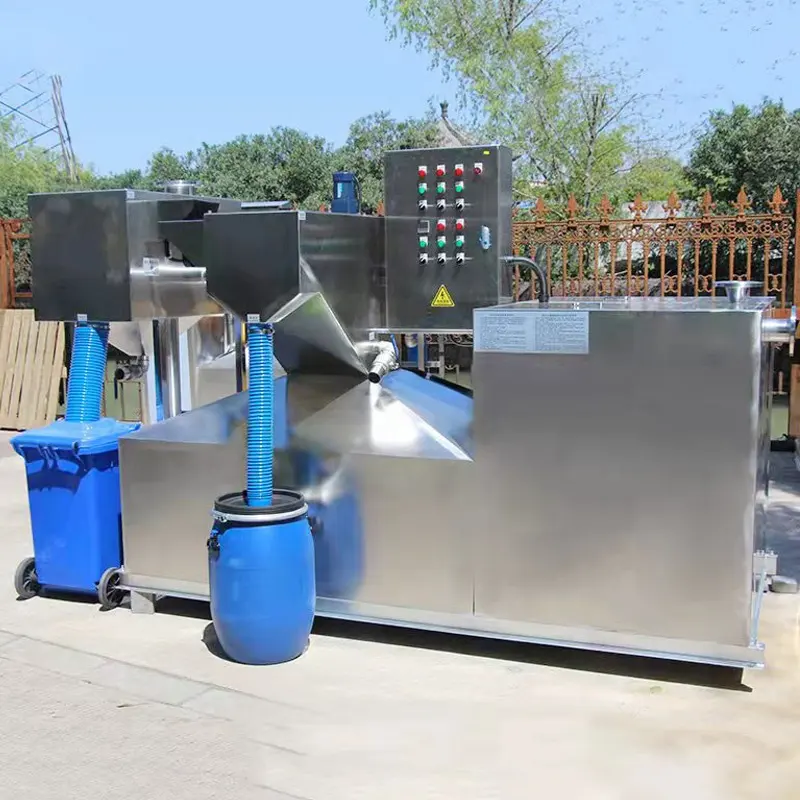 customizable PLC control system school canteen kitchens restaurants oil water separator tank