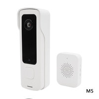 Sonnette de porte sans fil avec interphone, longue autonomie de la batterie 5200mAh, étanche, vidéo 1080P, WIFI, vidéoportier à distance, carillon, Cloud