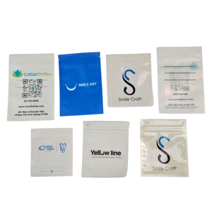 Pochette personnalisée transparente pour aligneurs dentaires, sac d'accessoires en plastique avec fermeture éclair, sachet orthodontique, sac à fermeture éclair à trois côtés - Product Image 6