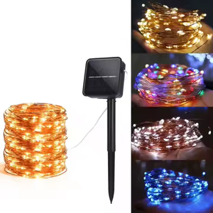<span class=keywords><strong>Guirnalda</strong></span> decorativa de vacaciones Popular 100 Luz de hadas <span class=keywords><strong>Led</strong></span> lámpara de energía <span class=keywords><strong>Solar</strong></span> impermeable flor Luz de cadena <span class=keywords><strong>Solar</strong></span> - Product Image 6