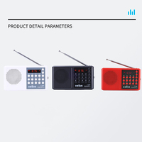 Radio FM de poche Y-096, lecteur MP3, haut-parleur d'actualités, scanner de radios portables, recherche automatique multifonction