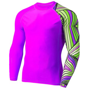 Camiseta Deportiva Sublimada Personalizada para Hombre, Estampado Abstracto, Manga Larga, Ropa Deportiva para Surf, Gimnasio y Entrenamiento - Product Image 6