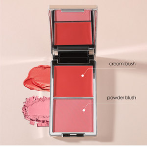 باليت أحمر خدود كريمي وبودرة عالي التصبغ، باليت أحمر خدود مزدوج مخصص، أحمر خدود بعلامة تجارية خاصة - Product Image 3