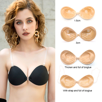 Sujetador de realce con forma de mano, Push-Up sin tirantes, autoadhesivo, Invisible, sin espalda