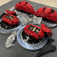 Étrier RED avec disque à hameçon 380mm-412mm-420mm-440mm Grand kit de frein Étrier de frein à 10 pistons pour audi RS3 RS4 RS5 S3 S4 RSQ3