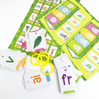 Conception de taille de papier personnalisé impression apprentissage mots à vue enfants enfant éducatif Flip Flash cartes Flashcards jeu