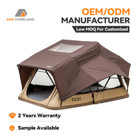 Tente de toit ADA OVERLAND Soft Shell pour 1-2 personnes, ouverture facile, imperméable, avec échelle, protection UV