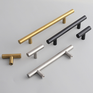 Bán buôn giá rẻ hiện đại vàng đen đồ nội thất t Bar ngăn kéo tủ xử lý phòng tắm nhà bếp thép không gỉ cửa tủ xử lý - Product Image 6