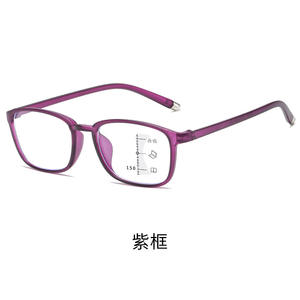 2025 <span class=keywords><strong>nuevas</strong></span> <span class=keywords><strong>lentes</strong></span> <span class=keywords><strong>progresivas</strong></span> de bloqueo de luz azul TR90 gafas de lectura multifocales Unisex marco cuadrado blanco PC Material gafas - Product Image 3