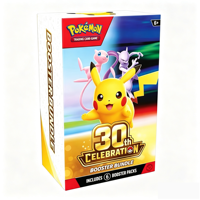 Précommande Promotion Précoce : Boîte Scellée d'Usine de Cartes Individuelles en Papier de la Collection Célébration 30ème Anniversaire American Pocket Monster TCG >14