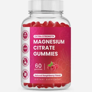 Organische Spierherstel Gummy Glycinaat Magnesium Citraat Gummies Voor Slaap Stress Verlichting Kramp Verdediging En Herstel