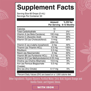 Oem Odm Hete Verkoop Organische Multivitamine Vloeibare Druppels Baby Kinderen Vloeibare Multivitamine En Minerale Supplementen Ondersteunt Immuunsysteem - Product Image 3