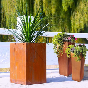 Pots de jardin en métal personnalisés pour l'extérieur, usage commercial et résidentiel - Product Image 4
