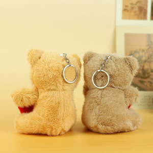 Orsacchiotti di San Valentino da 12cm con Scritta 'I Love You', Peluche con Portachiavi a Cuore Rosso, Ciondolo per Borsa da Ragazza, Regalo Ornamentale - Product Image 6