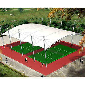 Elegante Pabellón Deportivo de Membrana Tensada con Toldo Decorativo para Eventos en Canchas de Tenis - Product Image 4