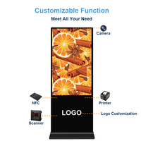 Pantalla LCD Vertical de Señalización Digital de 43 Pulgadas HD Android para Interiores, Kiosco de Exhibición Publicitaria