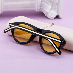 Partagas Großhandel Modische Trendige Designer-Sonnenbrille mit Eigenem Logo, Katzenaugen-PC-Rahmen, UV400-Schutz für Damen - Product Image 5