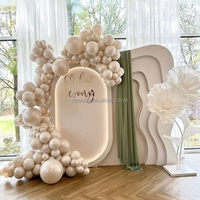 Support de gâteau en PVC pour fêtes, ensemble de table à dessert blanc, socle cylindrique, présentoir de table, décoration de fond