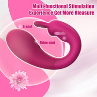 Vibrateur portable connecté BANSEY à 9 vitesses, double masseur clitoridien et point G, jouet sexuel pour adultes