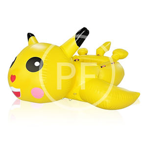 Agua inflable arrastrando oso Pikachu <span class=keywords><strong>II</strong></span> Oso de fresa Ultraman pez volador Banana barco lancha arrastrando pequeño pato amarillo - Product Image 2