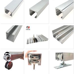 Le <span class=keywords><strong>rail</strong></span> <span class=keywords><strong>coulissant</strong></span> d'alliage d'aluminium résistant roule la glissière de voie de porte de conception moderne <span class=keywords><strong>pour</strong></span> la porte coulissante - Product Image 2