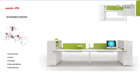 Bureau de direction modulaire convertible en bois moderne de luxe pour PDG
