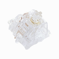 Tecsee Commutateur de bonbons glacés personnalisable en usine 68 commutateurs de clavier mécaniques tactiles linéaires à double ressort doré boîtier complet pour PC