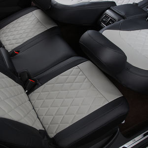 GANE Set Completo di 10 Pezzi di Coprisedili per Auto in Pelle di Lusso Personalizzati per Tutte le Stagioni, Traspiranti e Resistenti all'Usura, per <span class=keywords><strong>Tiguan</strong></span> L 2 Anni - Product Image 5