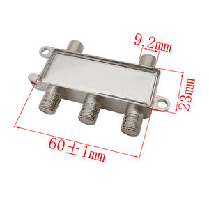 Divisor de <span class=keywords><strong>Señal</strong></span> de <span class=keywords><strong>TV</strong></span> Satelital EBY de 2/3/4 Vías, Distribuidor de 5-2400MHz, <span class=keywords><strong>Antena</strong></span> de <span class=keywords><strong>TV</strong></span> Plateada, Receptor de <span class=keywords><strong>Señal</strong></span> de Cable Coaxial RF, Conector F - Product Image 6