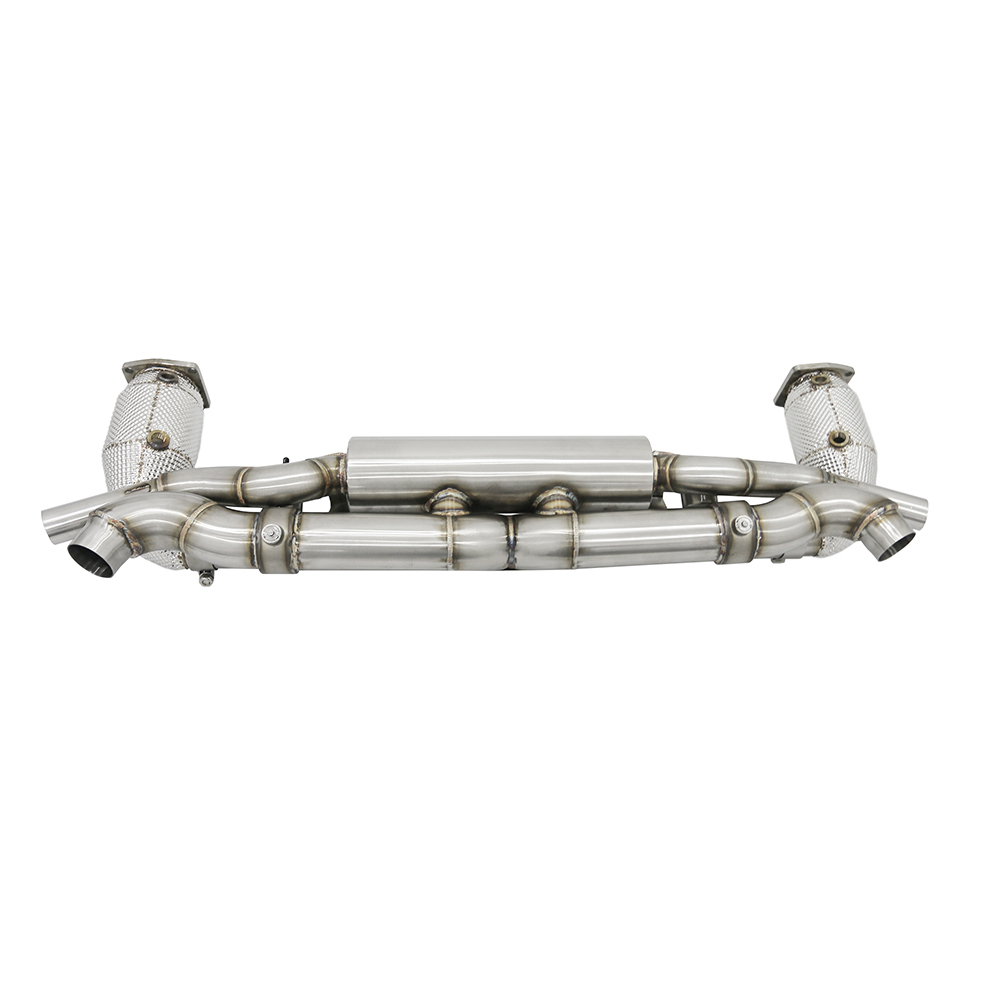 VantaFlow Catback and Downpipe Performance Full Exhaust Pipe for Porsche 911 991/991.1/991.2 Turbo 3.8T 2017-2019 1.5mm Thickness T304