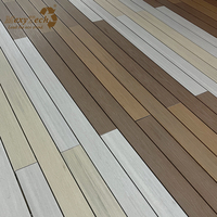 Plancher en composite de gaufrage double couleur résistant aux UV