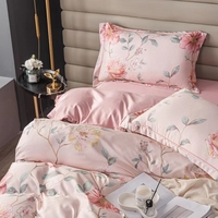 Vente en gros d'usine Ensemble de literie de luxe Queen Print Four Piece Modal King