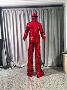 Costume <span class=keywords><strong>de</strong></span> robot dansant en miroir <span class=keywords><strong>de</strong></span> verre intégral, léger et réfléchissant, pour festival, défilé, événement commercial, spectacle sur scène en direct - Product Image 5