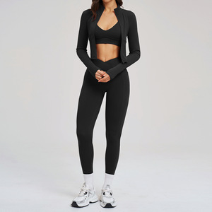Nouvel Arrivage Ensemble de Yoga pour Femme, Sensation Seconde Peau, Séchage Rapide, Vêtements de Sport pour la Gym, Pilates et la Course, Effet Push-Up et Contrôle du Ventre - Product Image 3