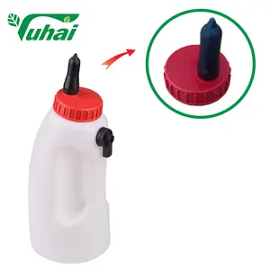 Botella de alimentación para ovejas y pantorrillas, alimentador con tubo de plástico, para granja de animales, 4 L