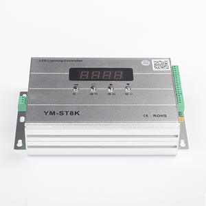 وحدة تحكم JIUAN <span class=keywords><strong>YM</strong></span>-ST8K لإضاءة الجدران بتقنية <span class=keywords><strong>LED</strong></span> مع نظام DMX512 وGPS للمزامنة اللاسلكية، مشغلات إضاءة خطية بجهد 24 فولت تيار مستمر وقدرة 25 واط مصنوعة من الألومنيوم - Product Image 1