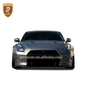 ไฟเบอร์คาร์บอน + ไฟเบอร์กลาสกันชนหน้าสปอยเลอร์กลางกระจังหน้าเสรีภาพเดิน LB สไตล์ชุดร่างกายสำหรับ <span class=keywords><strong>Gtr</strong></span> R35 - Product Image 2