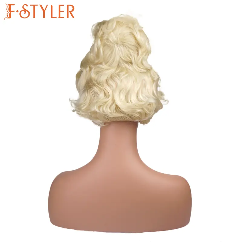 FSTYLER wig karnaval Halloween penjualan terlaris grosir penjualan grosir pabrik menyesuaikan mode pesta wig cosplay sintetis wig anime