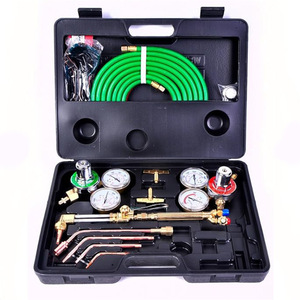 Kit de chalumeau de soudage et de découpe au gaz portable, oxygène, acétylène, propane, type injecteur, alliage d'aluminium 6061, style américain CFWELD - Product Image 2