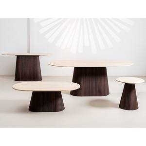 Offre Spéciale Usine : <span class=keywords><strong>Table</strong></span> <span class=keywords><strong>Basse</strong></span> Salon Style Américain en Bois MDF et Pierre Travertin, Meuble de Luxe pour la Maison - Product Image 5