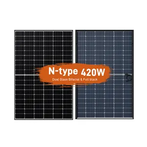 N型410W 420W 430W双玻璃太阳能电池板B级库存