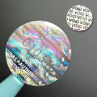 Label Hologram Anti-Palsu dengan Nomor Seri Laser untuk Garansi, Stiker Hologram 3D untuk Garansi Kamera Ponsel