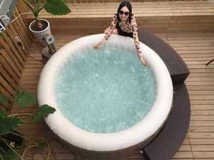 Intex 28426 bơm hơi sang trọng tinh khiết Spa sưởi ấm Bong Bóng massage hồ bơi hàng đầu ngoài trời bồn tắm nước nóng Hồ bơi gia đình trên mặt đất hồ bơi Spa - Product Image 2