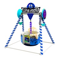 SHENLON SLPR-M Manège pour enfants 6 places en fibre de verre, Mini balançoire pendulaire 12, pour parcs d'attractions extérieurs/intérieurs, fabrication chinoise économique